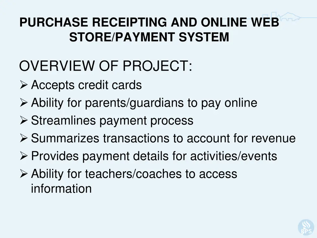 purchase receipting and online web store payment