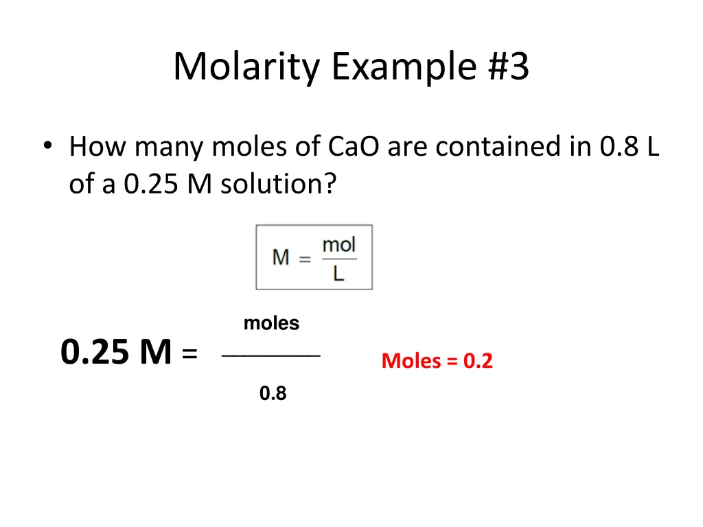molarity example 3 1