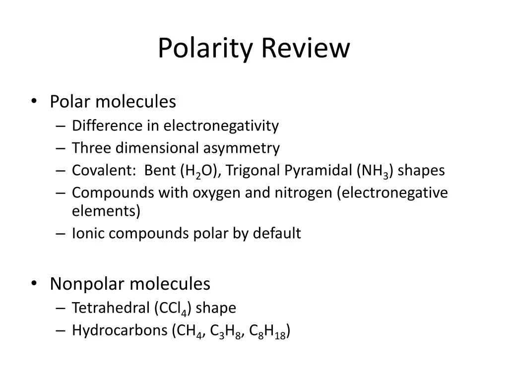 polarity review