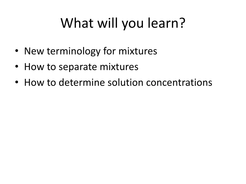 what will you learn