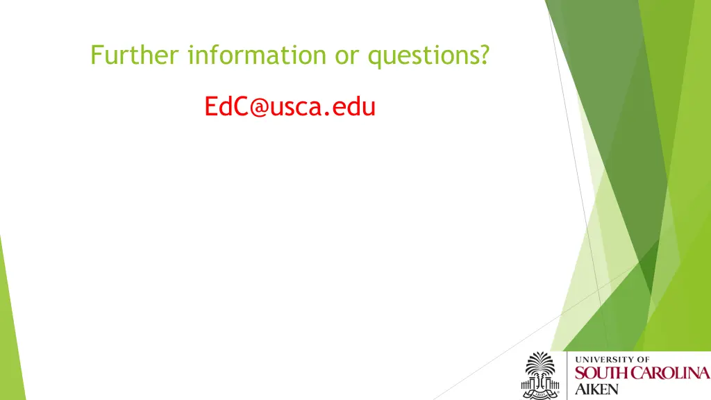 further information or questions