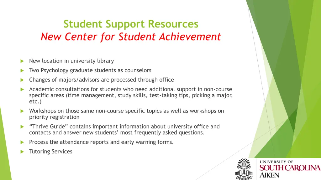student support resources new center for student