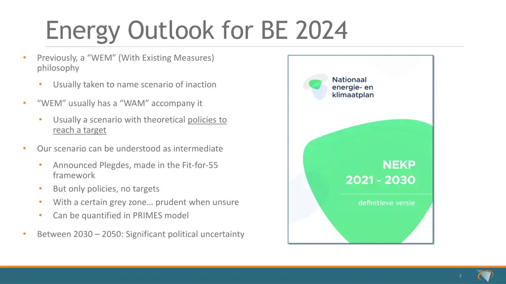 energy outlook for be 2024
