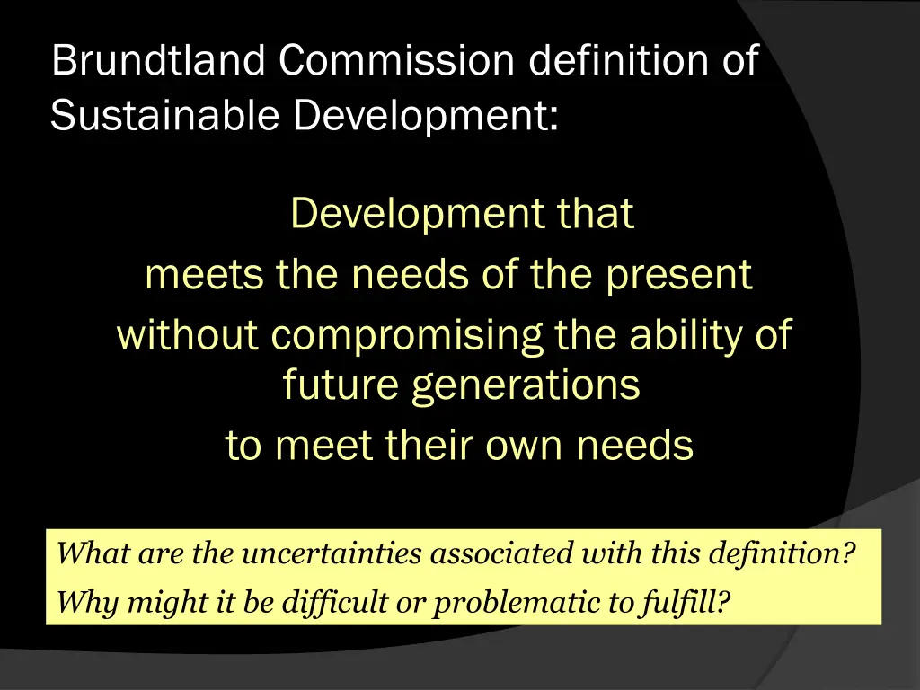 brundtland commission definition of sustainable