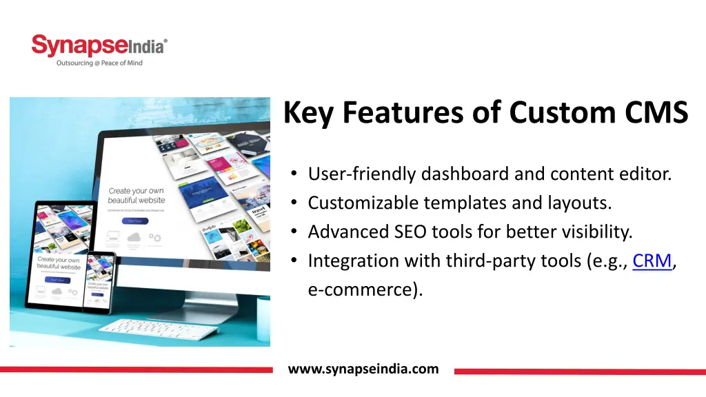 key features of custom cms