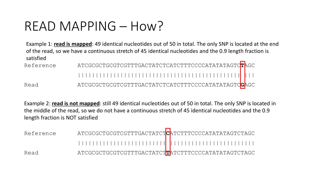 read mapping how 1