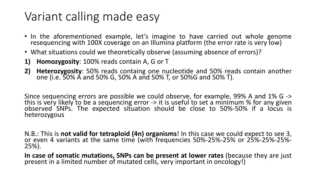 variant calling made easy 1