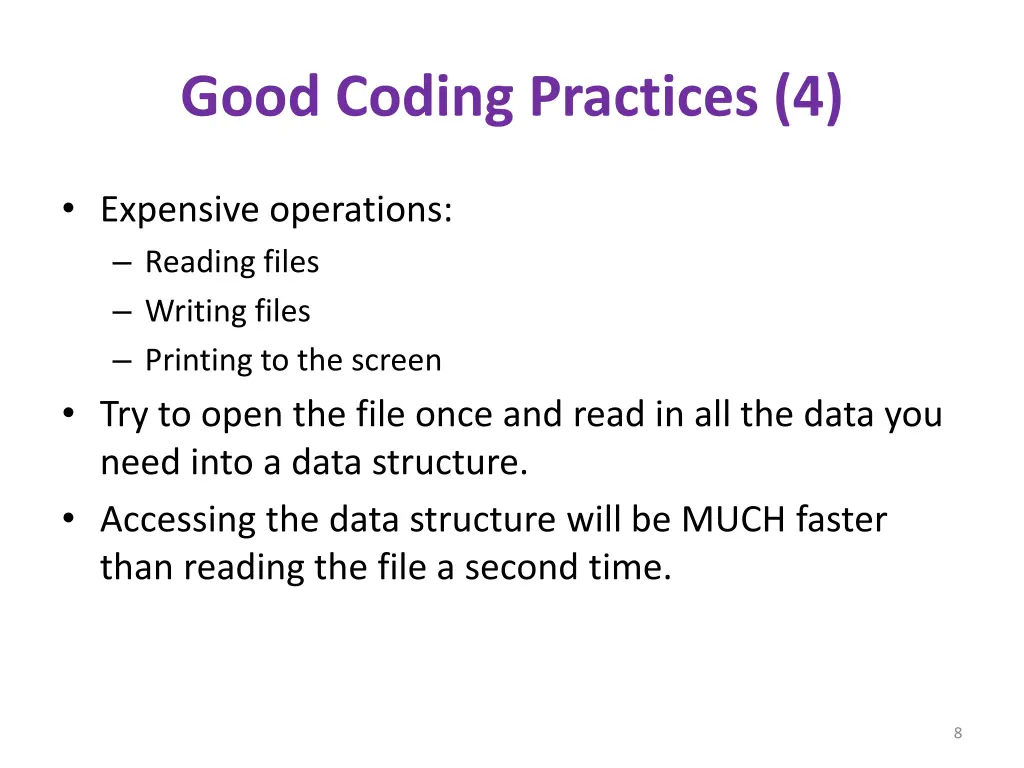 good coding practices 4