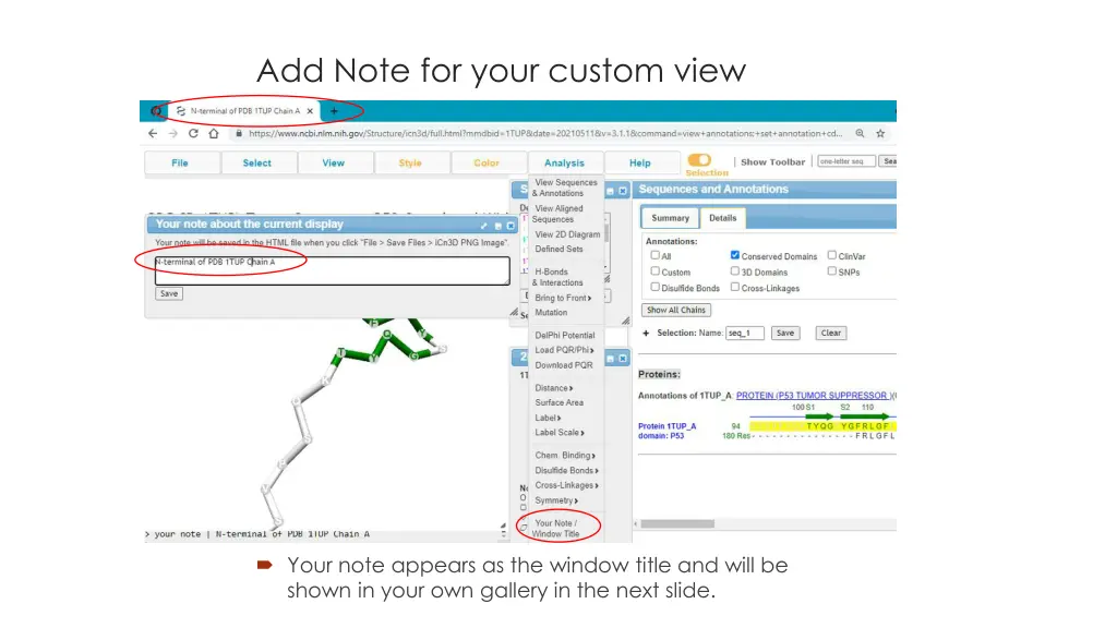add note for your custom view