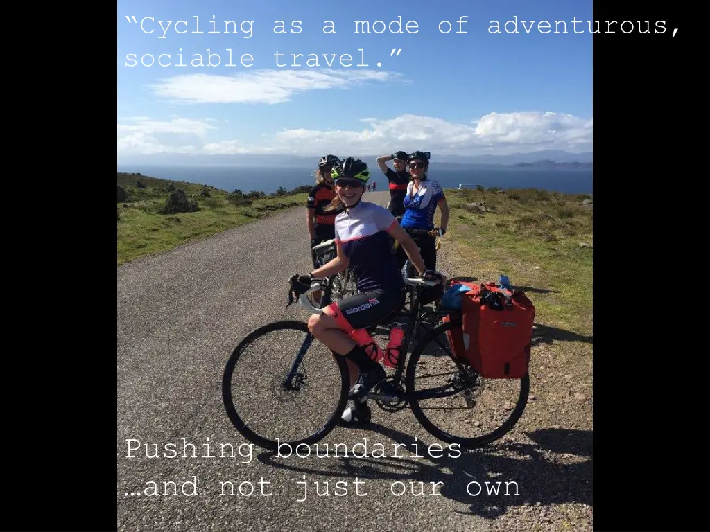 cycling as a mode of adventurous sociable travel 1