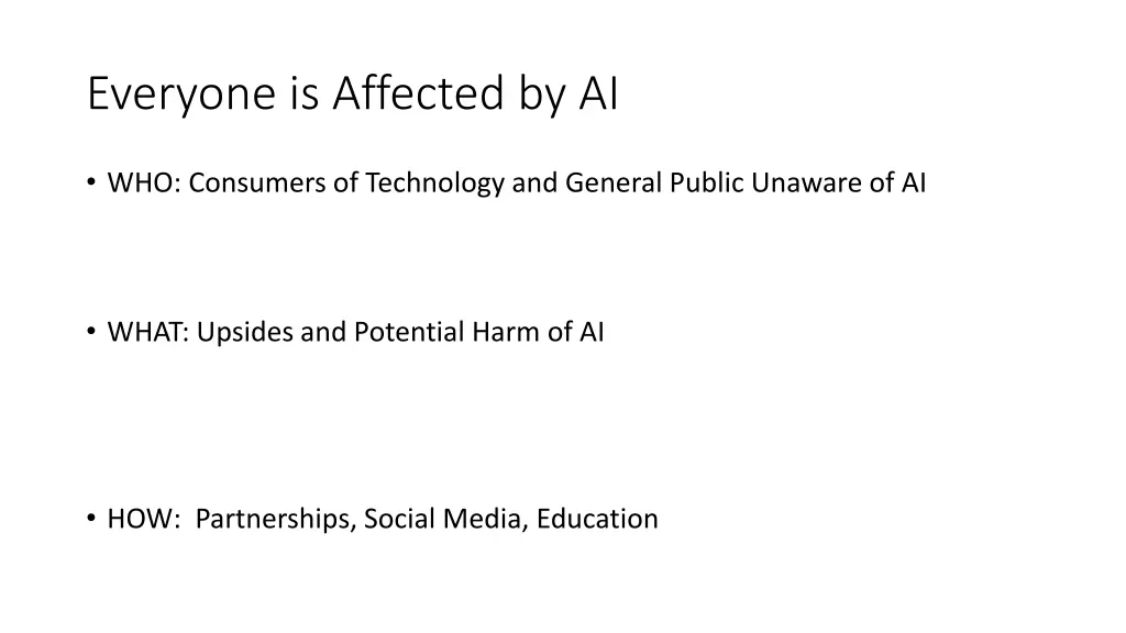 everyone is affected by ai