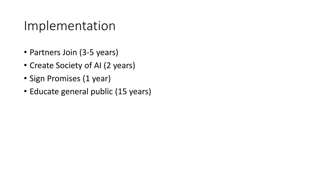 implementation