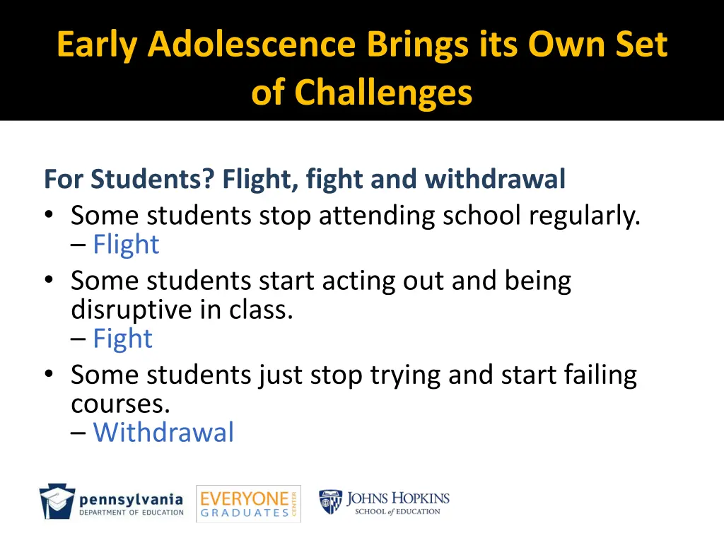 early adolescence brings its own set of challenges