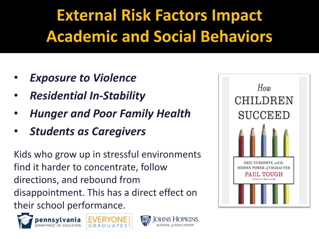 external risk factors impact academic and social