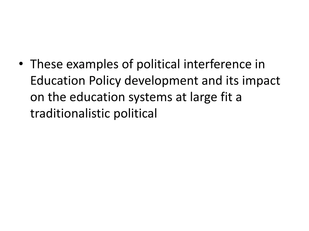 these examples of political interference