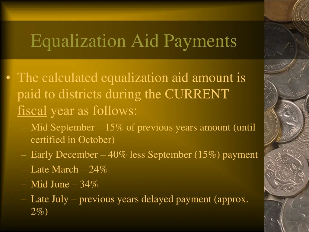 equalization aid payments
