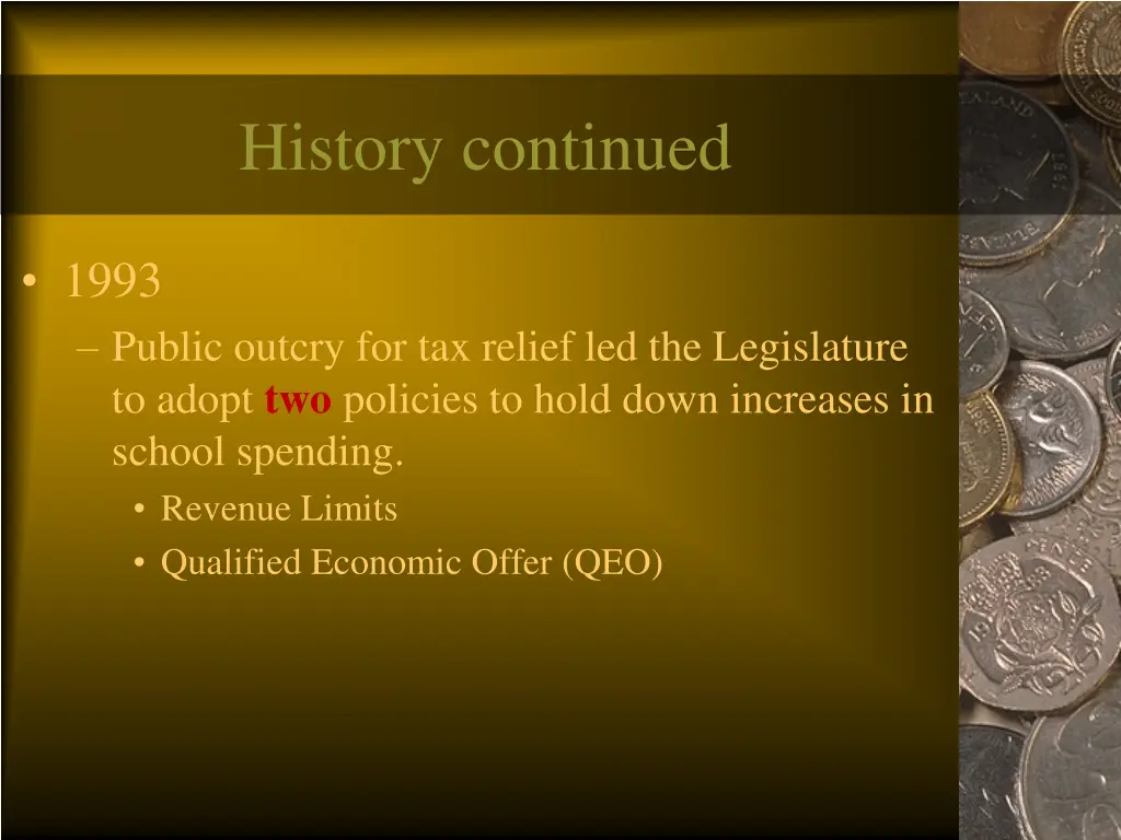 history continued