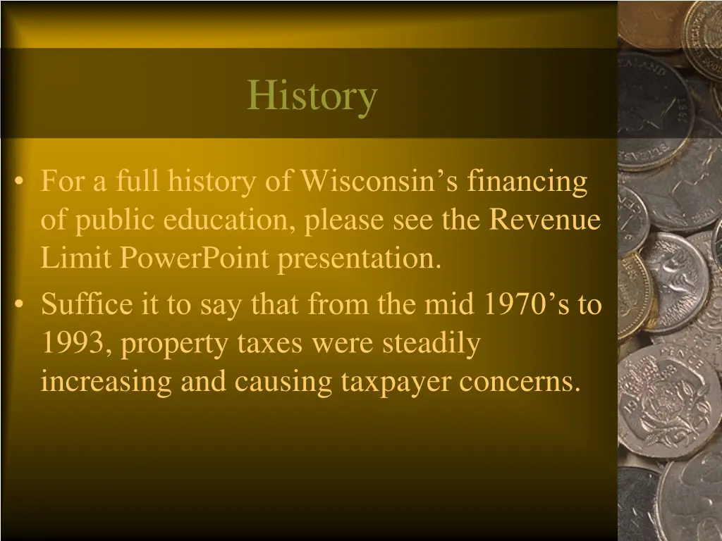 history