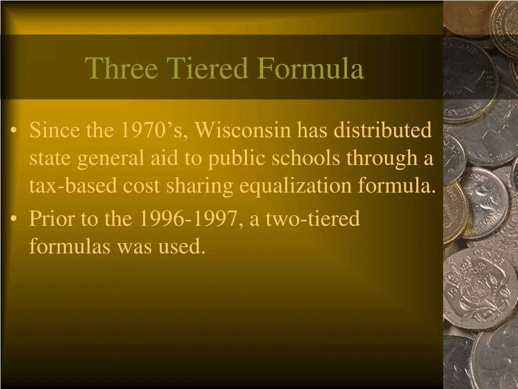 three tiered formula
