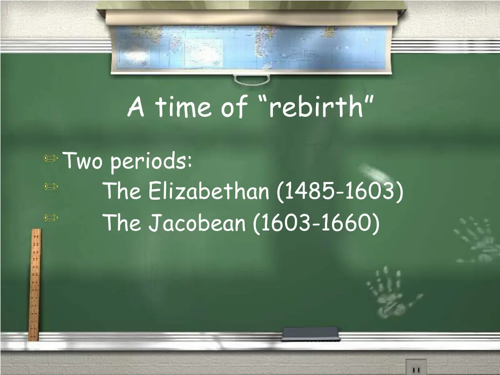 a tim e of r ebirth