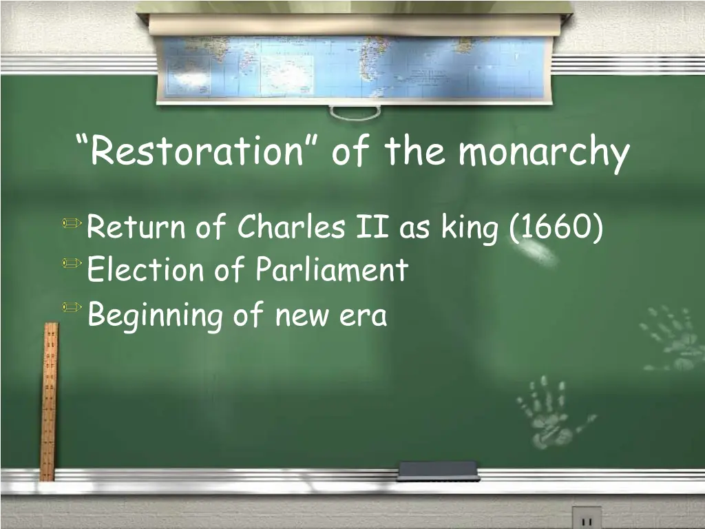 restorati on of the monarchy