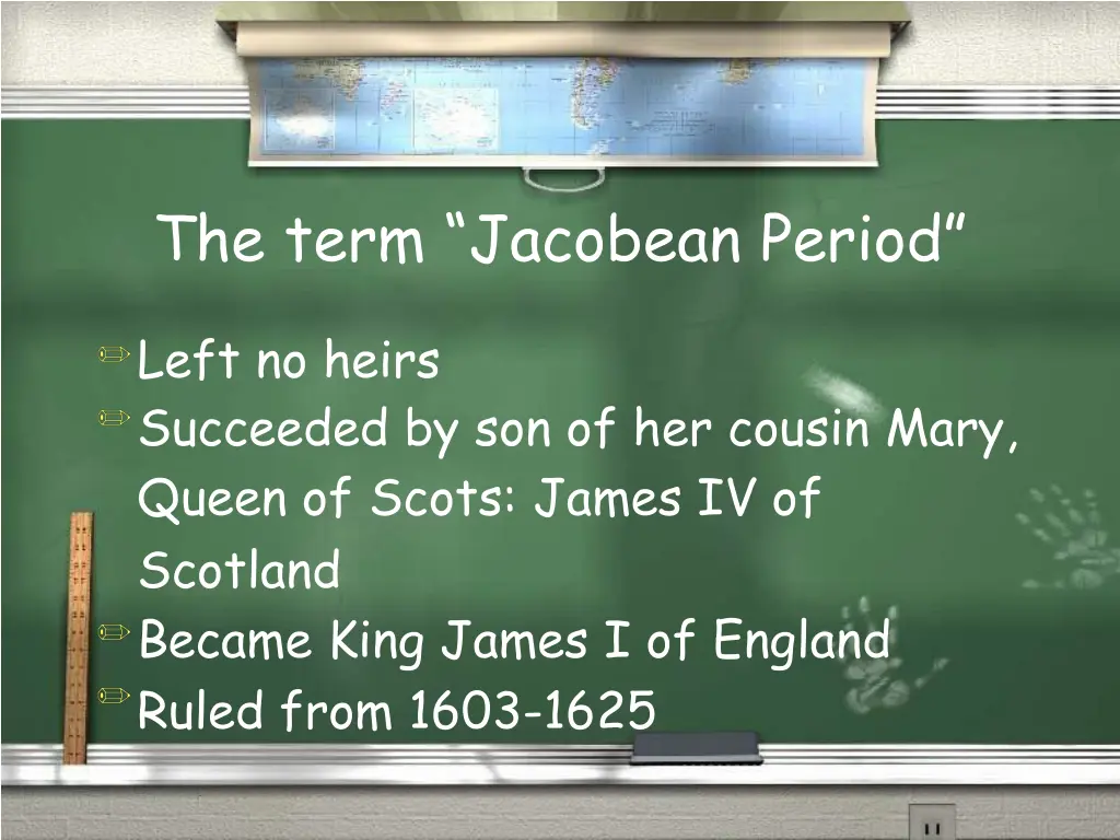 the term jacobean period