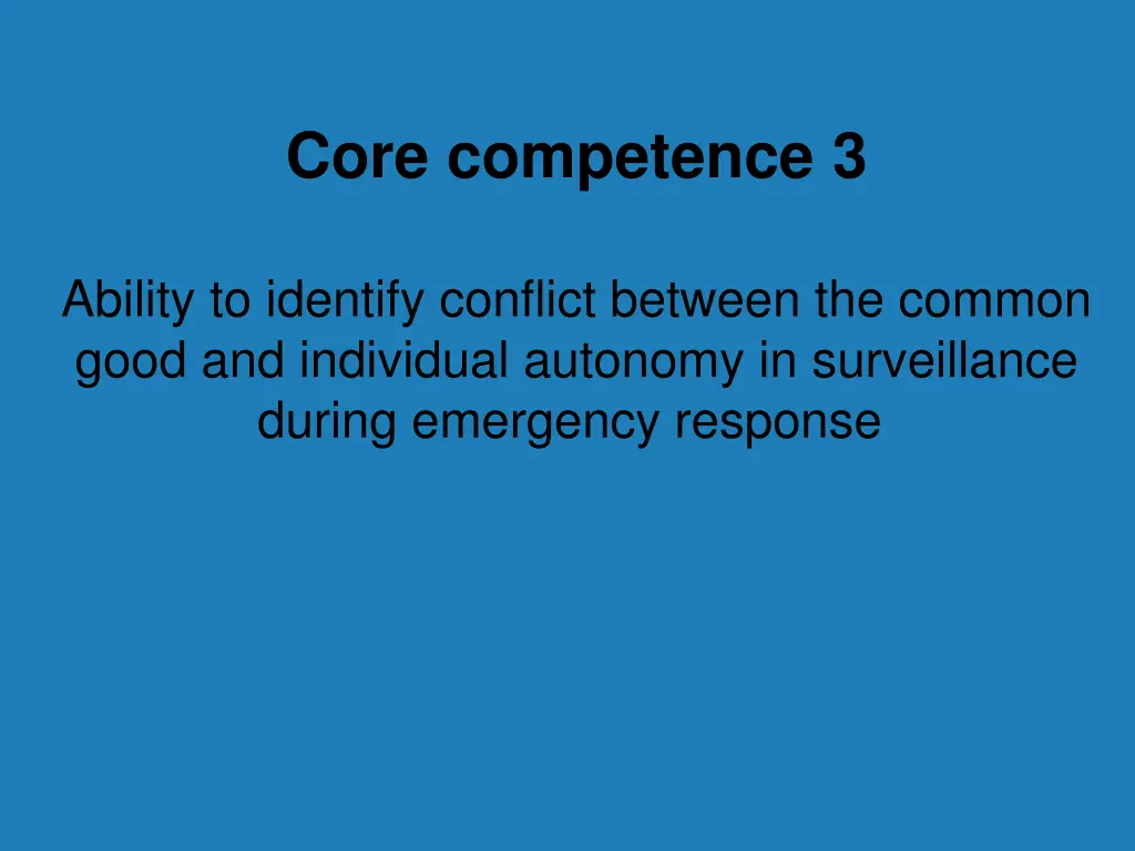 core competence 3