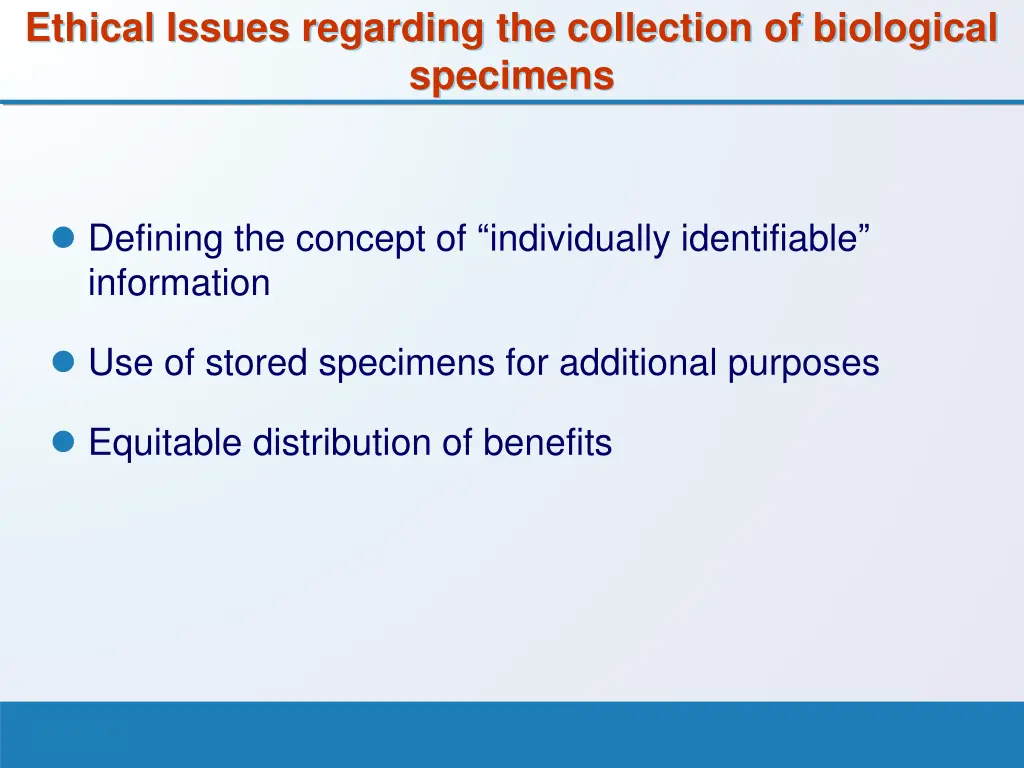 ethical issues regarding the collection 1