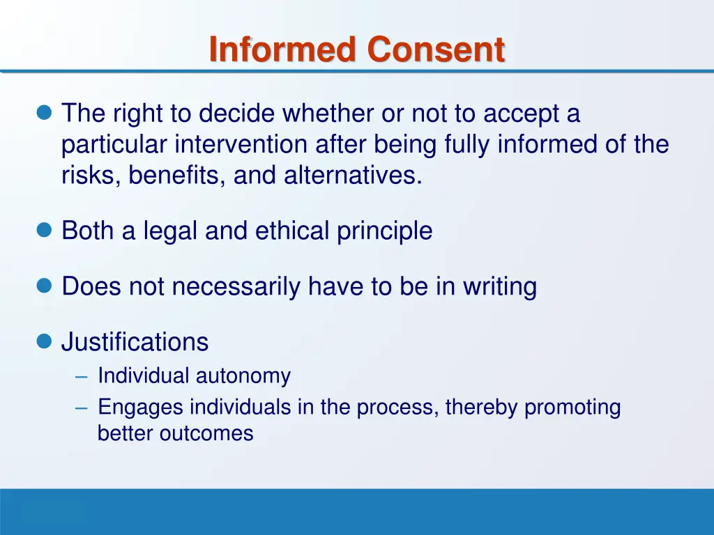 informed consent