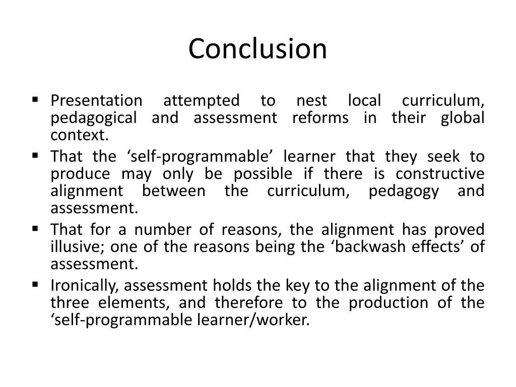 conclusion