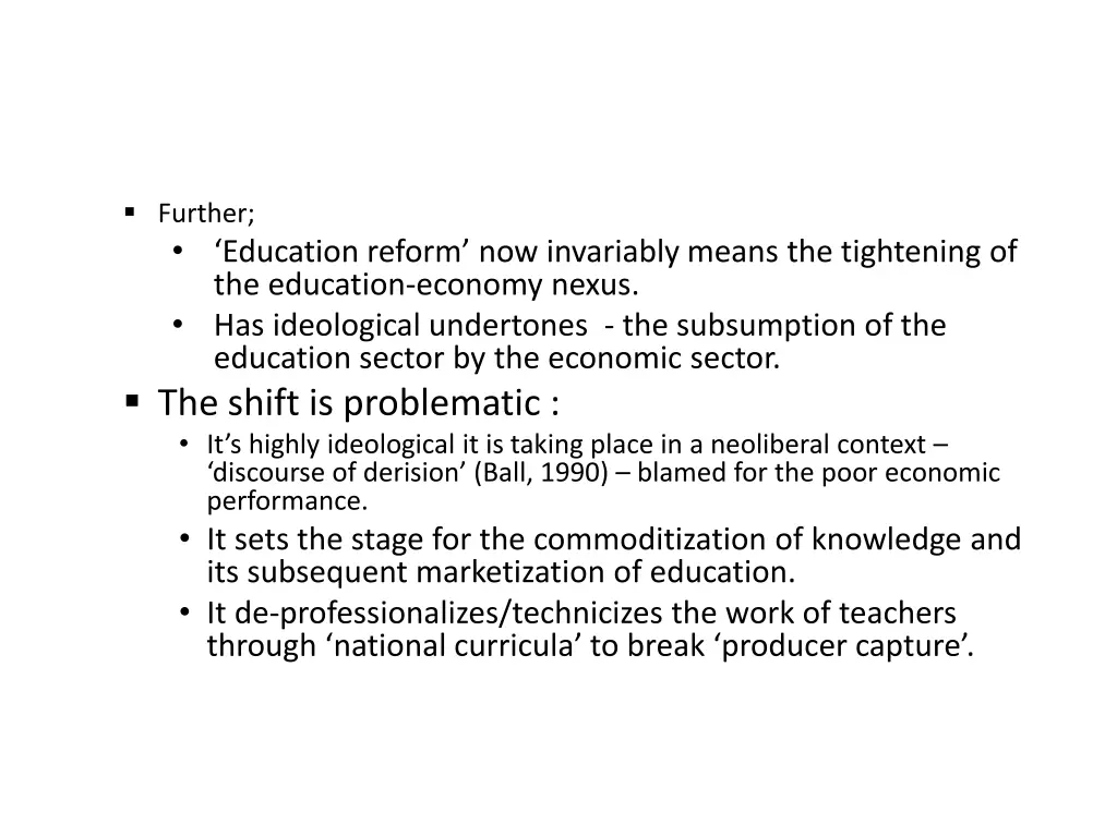 further education reform now invariably means