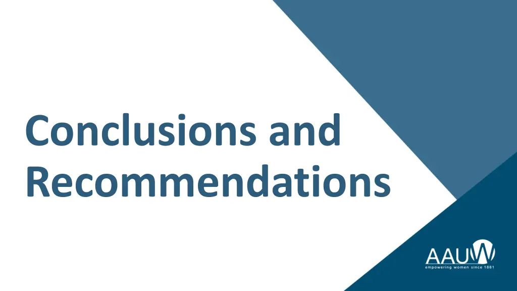 conclusions and recommendations
