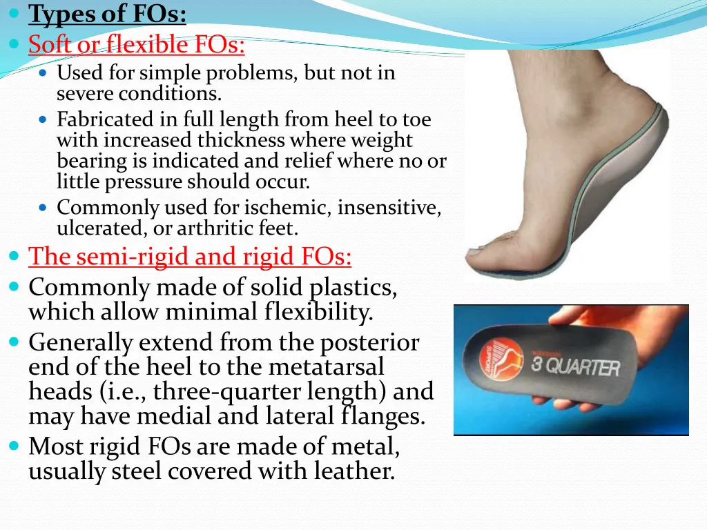 types of fos soft or flexible fos used for simple