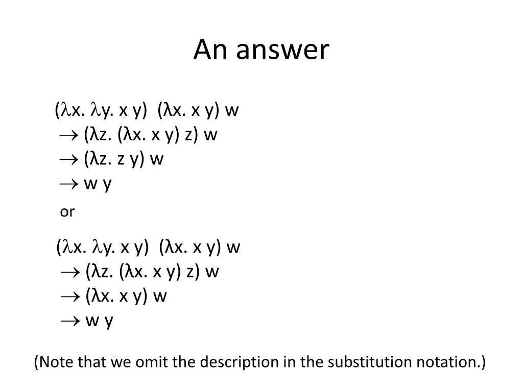 an answer 2