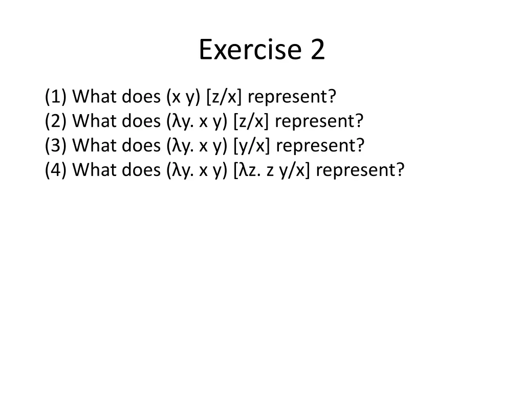 exercise 2