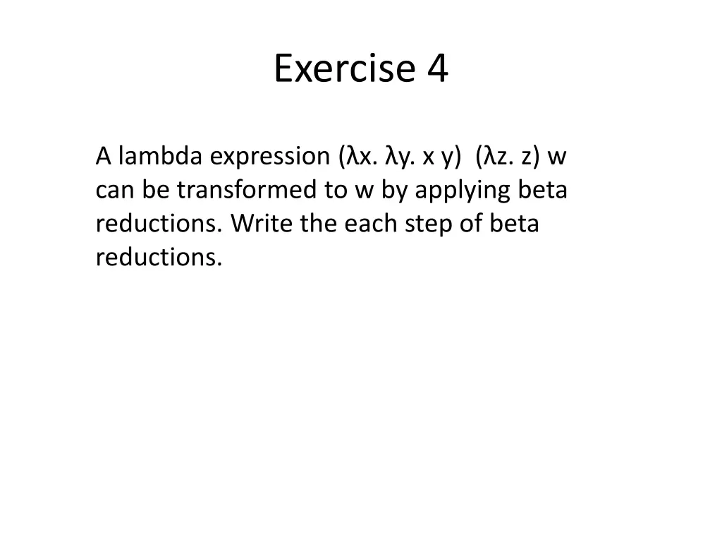 exercise 4