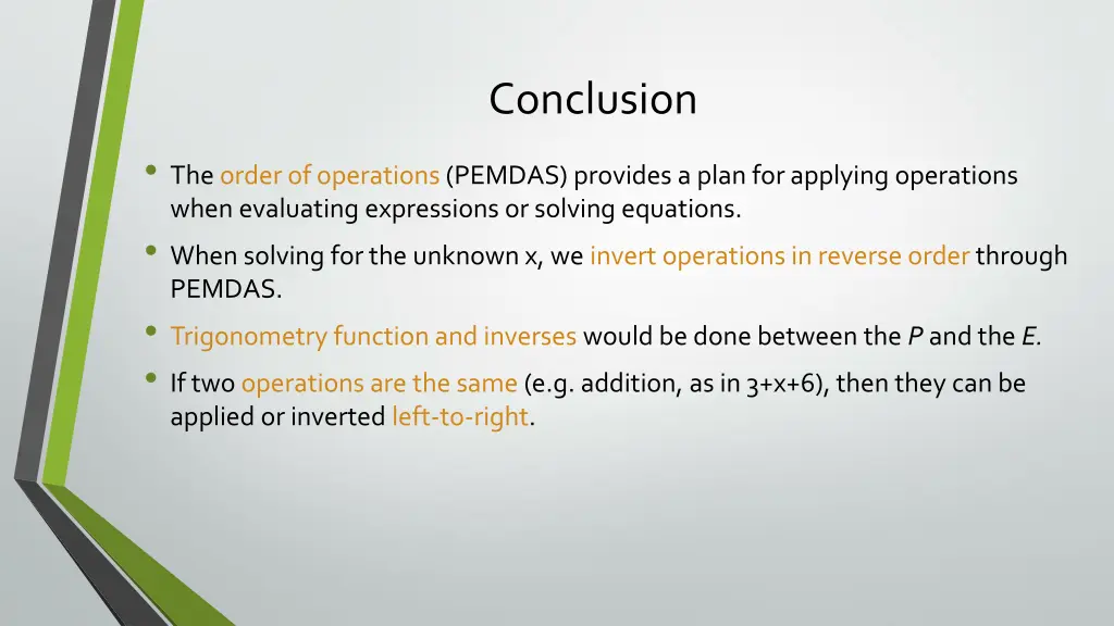 conclusion