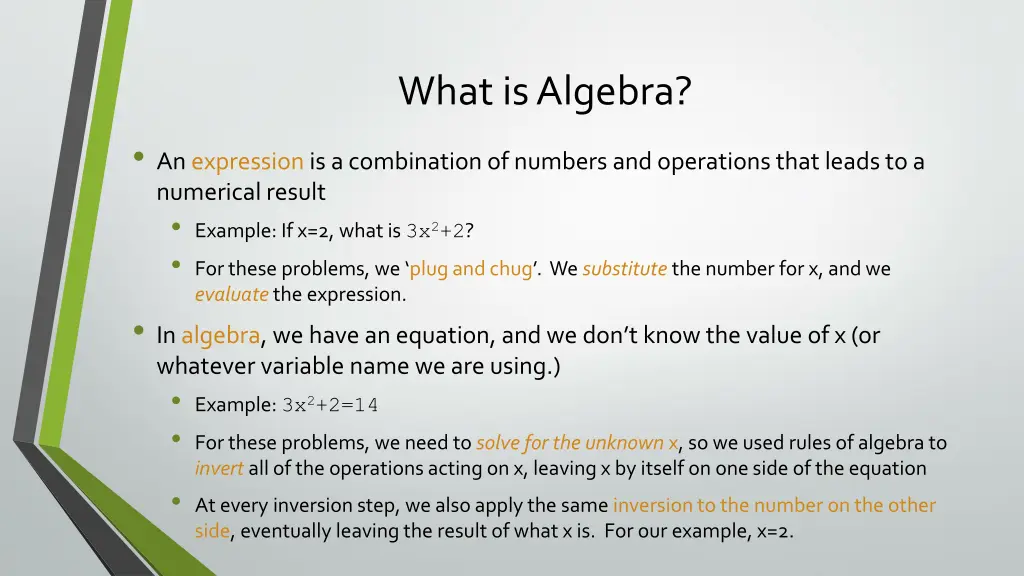 what is algebra