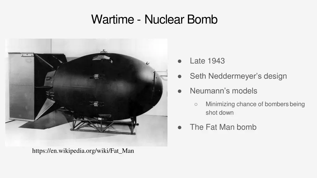wartime nuclear bomb