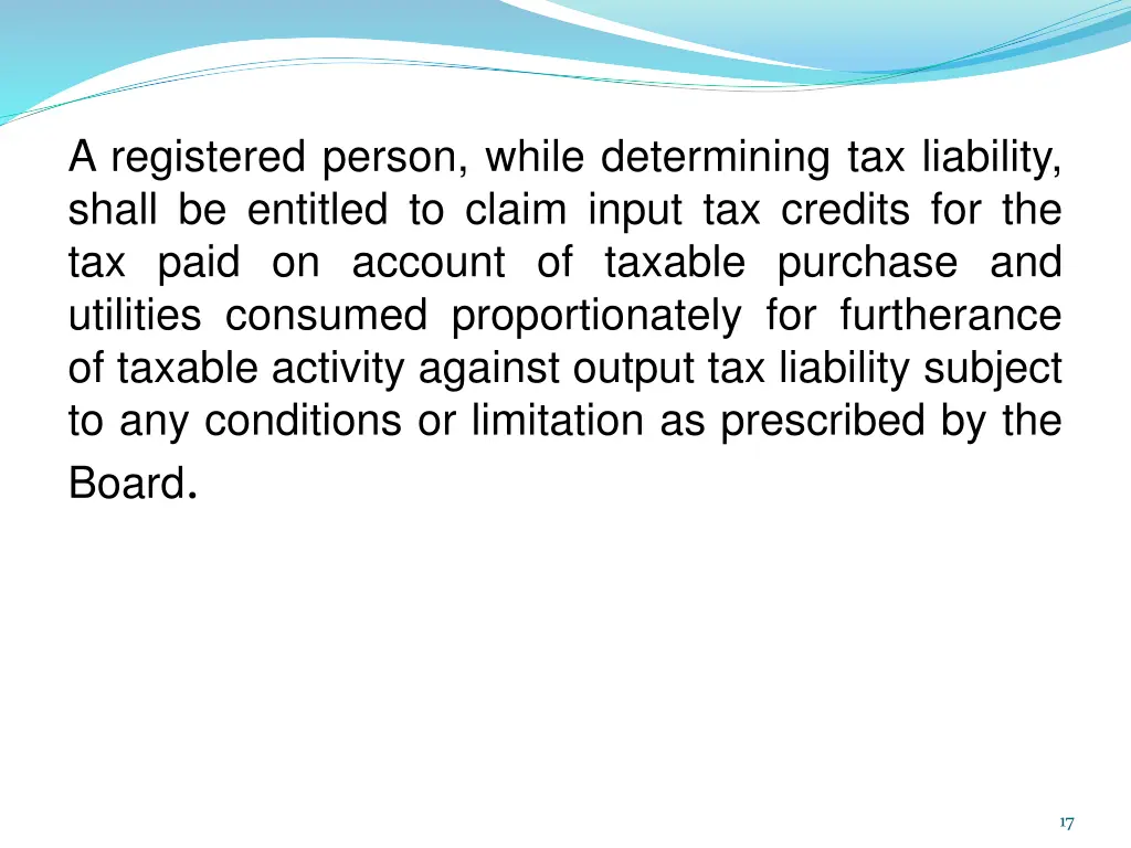 a registered person while determining