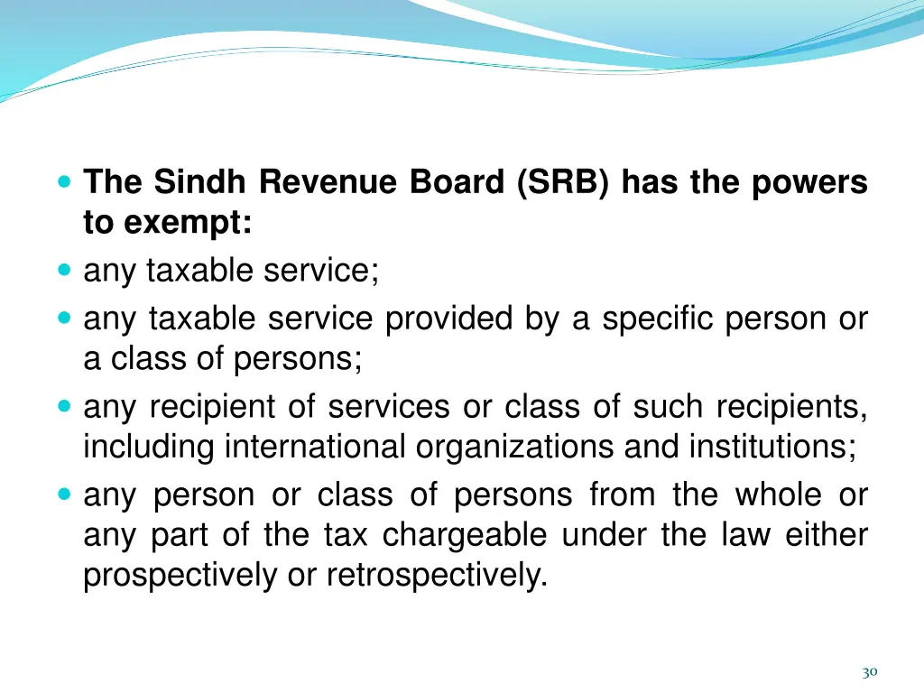 the sindh revenue board srb has the powers