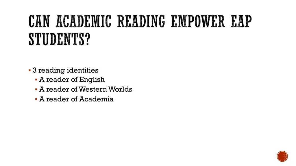 can academic reading empower eap students 1