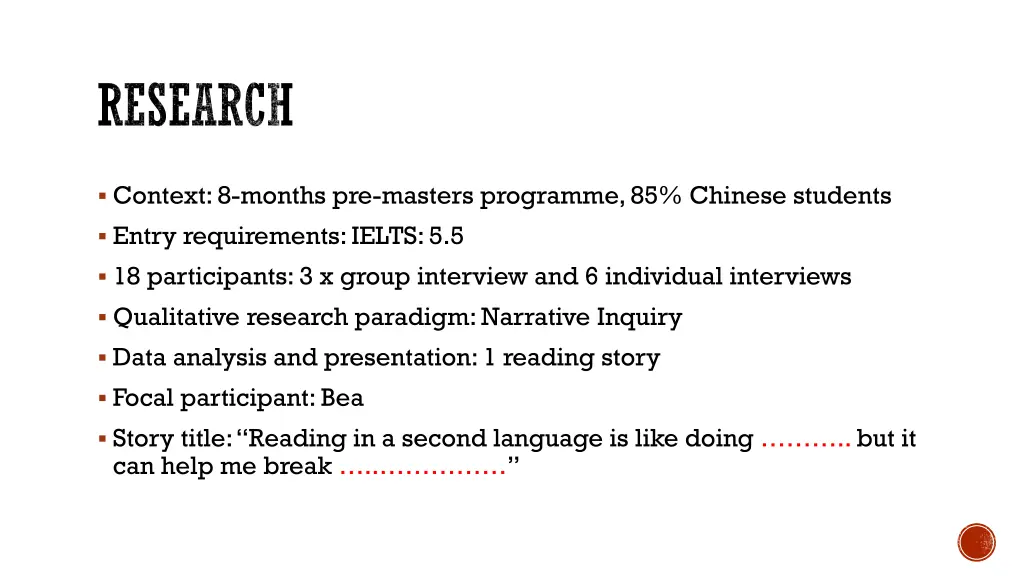 research