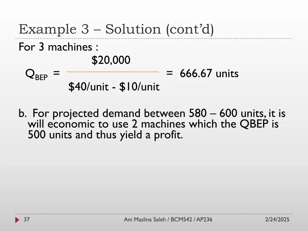 example 3 solution cont d for 3 machines