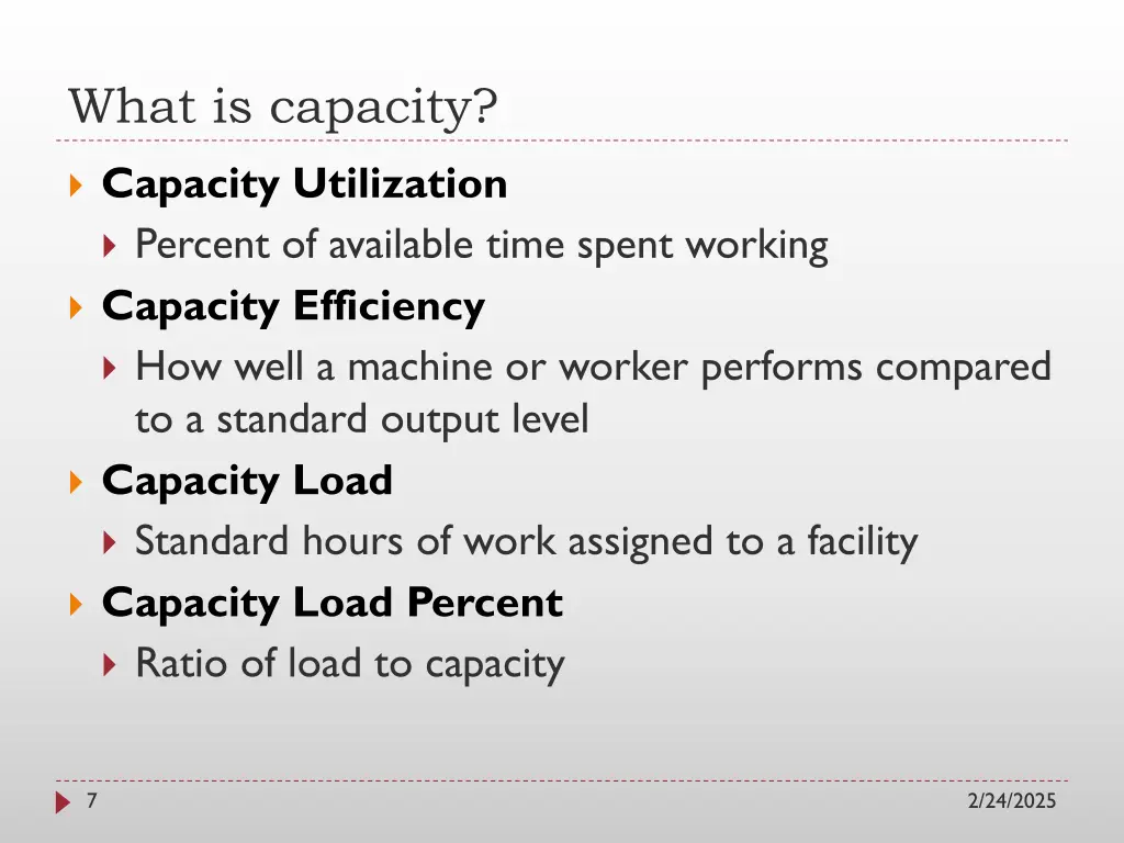 what is capacity