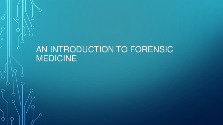 an introduction to forensic medicine