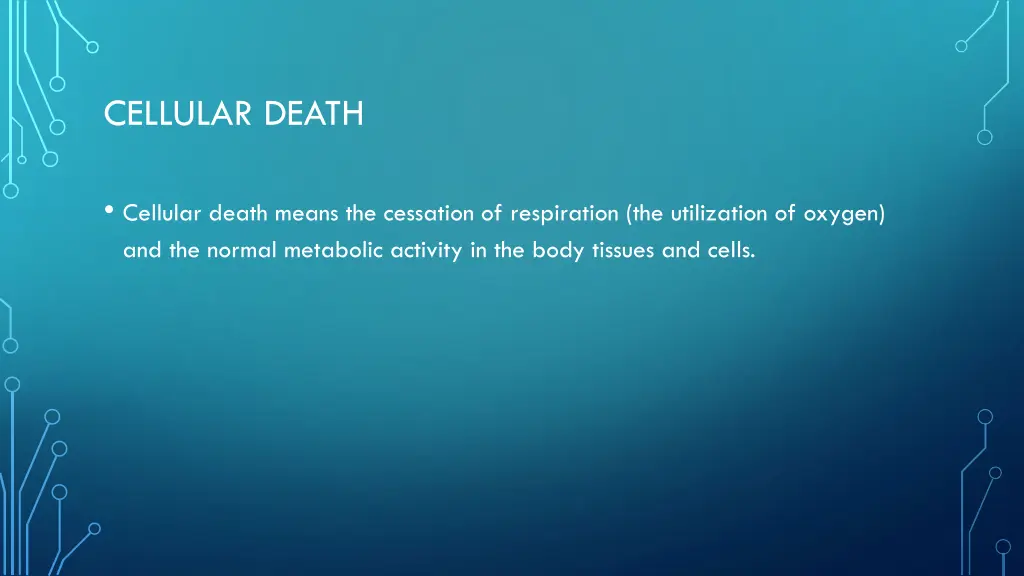 cellular death