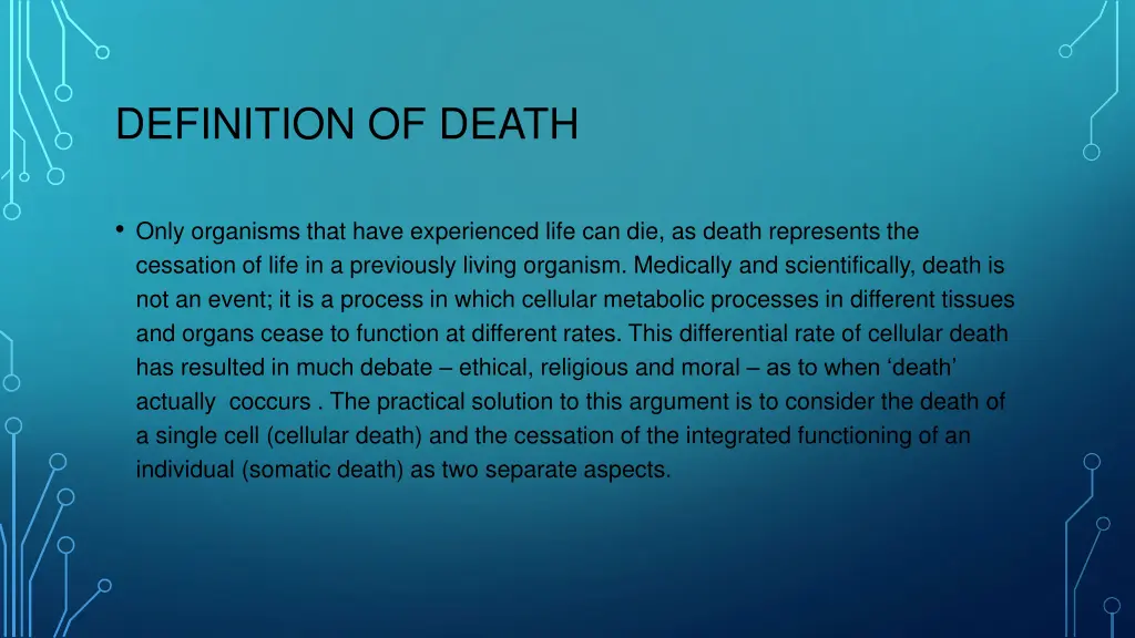 definition of death