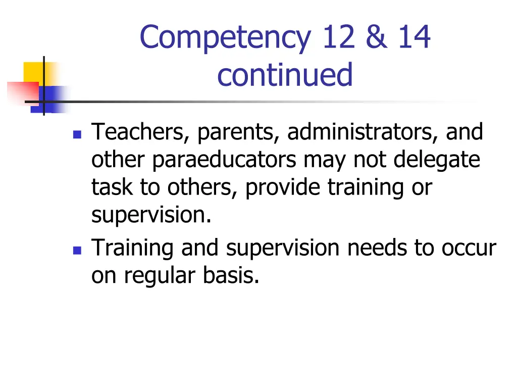 competency 12 14 continued