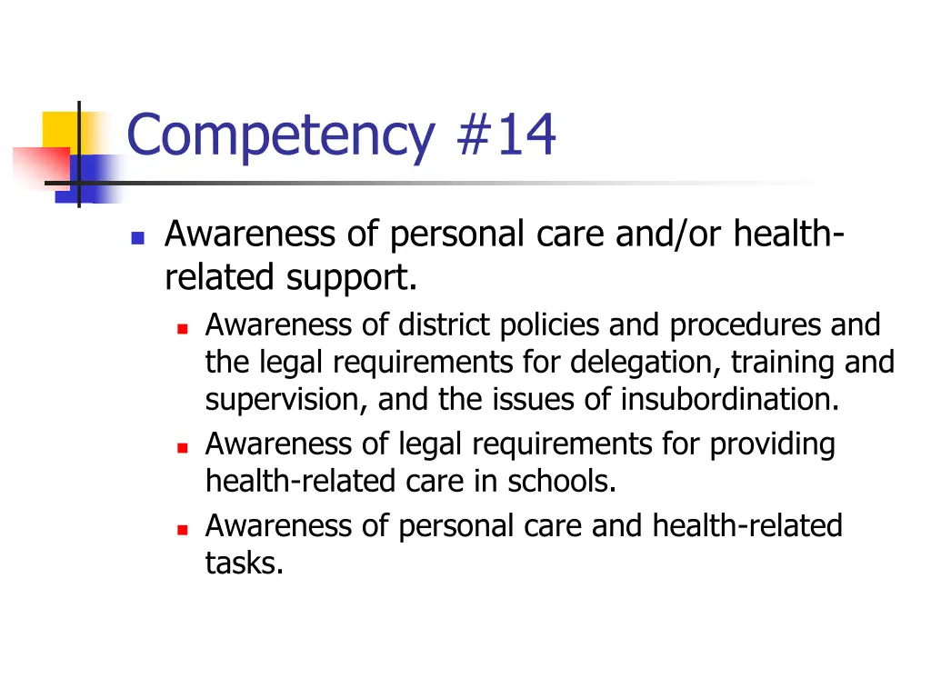competency 14